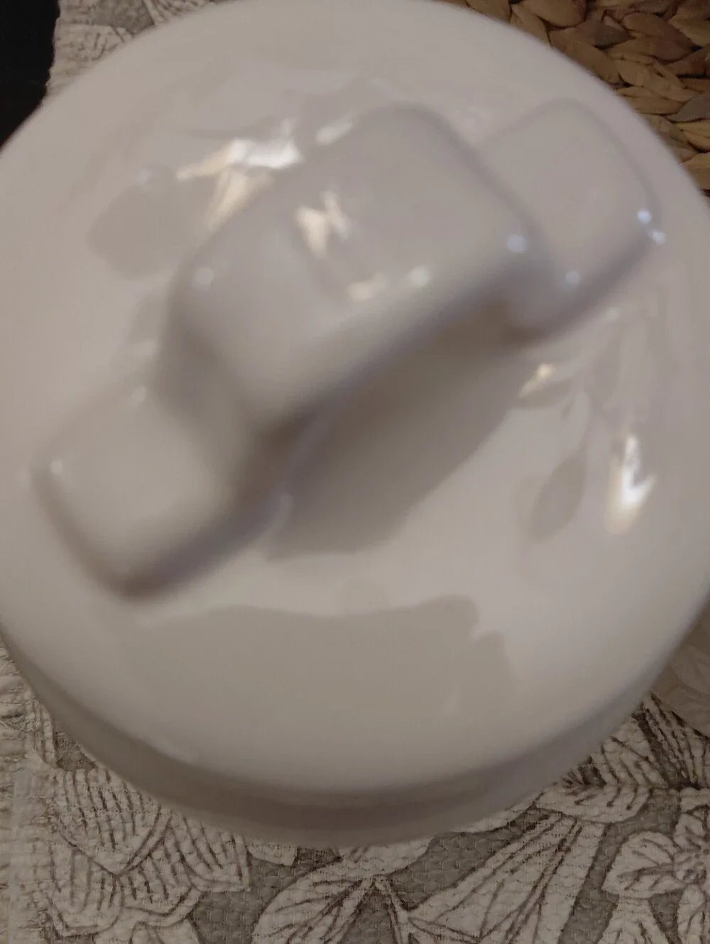 Rae Dunn Bundle 2 White Pieces Pottery Canisters Grandmas Kitchen Coffee Cottage